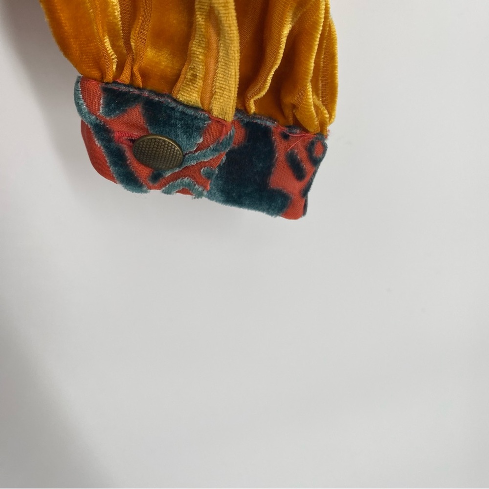 Moulinette Soeurs Anthropologie Velvet Wrap Top Feminine Conversation Piece XXSP - Picture 6 of 14